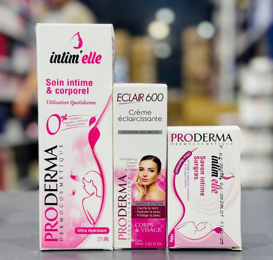 PRODERMA باقة العناية الأنثوية الطبيعية